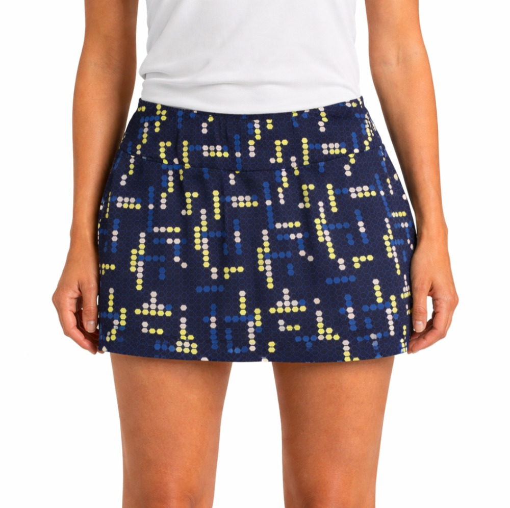 Tail Active Pixel Honeycomb Print Blue Athletic Golf Tennis Skort Large